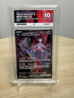 ACE 10 ✅ Perfect Subs 💎Pokemon Team Rockets Mewtwo EX 231/182🌸Destined Rivals - Image 3