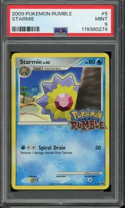 2009 POKEMON RUMBLE STARMIE #5 MINT PSA 9 - Image 1