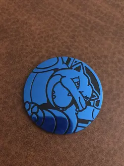 Pokemon TCG Blastoise Blue Coin Jumbo - Image 1