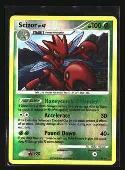 Pokemon SCIZOR 25/100 Reverse Holo Rare (2008 Stormfront) LP/Light Play - Image 1