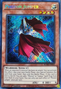 Photon Jumper - BLMR-EN043 Secret Rare 1st Edition YuGiOh TCG Card - Image 1