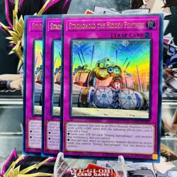 3x Yugioh Playset Stronghold the Hidden Fortress MP25-EN201 Ultra Rare Near Mint - Image 1