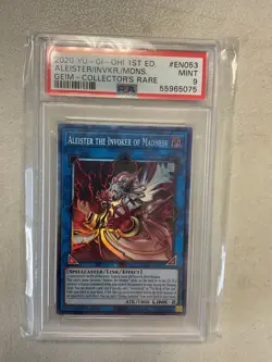 Aleister the Invoker of Madness - GEIM-EN053 Collector's Rare PSA 9 - Image 1