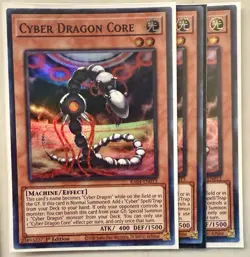 3x Cyber Dragon Core 1st Edition Super Rare RA04-EN013 Yu-Gi-Oh - Image 1