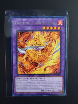 Yugioh! Fighting Flame Dragon - MZMI-EN005 - Rare - 1st Edition NM - Image 1