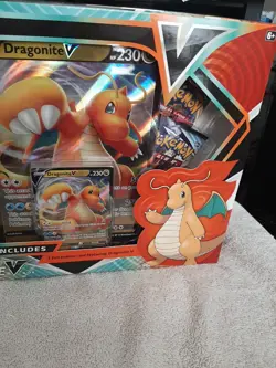 (1) 2021 Pokemon TCG - Dragonite V FACTORY Sealed Box Plus PROMO CARD - Image 1