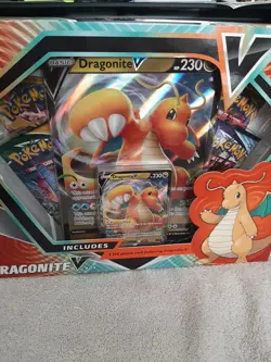(1) 2021 Pokemon TCG - Dragonite V FACTORY Sealed Box Plus PROMO CARD - Image 2