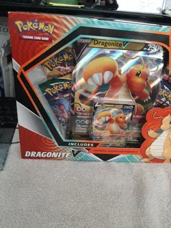 (1) 2021 Pokemon TCG - Dragonite V FACTORY Sealed Box Plus PROMO CARD - Image 4