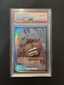 One Piece Card Game Sakazuki Alt Art Leader Op05 - Image 1