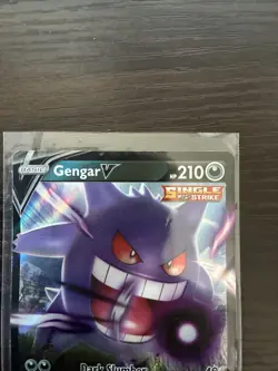 Pokemon Card Gengar V Ultra Rare Holo TCG Fusion Strike 156/264 VGC In Toploader - Image 2