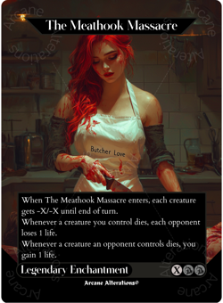 The Meathook Massacre - Full Art Altered Art Custom Proxy Cards - Image 1