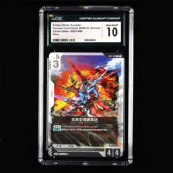 CGC GEM MINT 10 2024 Gundam Card Game CHN. GD01-068 R Perfect Strike Gundam - Image 1