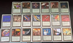 Vintage MTG Lot: 1995 4th Edition 20 DIFFERENT Artifact Cards No Dupes LP - Image 1
