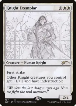 NM-Mint, English MTG Regular Knight Exemplar (707) Secret Lair Drop Series Singl - Image 1