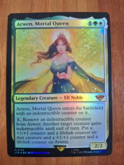 Arwen, Mortal Queen LTR 193 Foil Mythic LOTR: Tales of Middle Earth NM MTG - Image 1