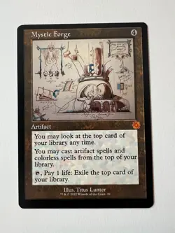 Mystic Forge (099) Schematic The Brothers' War Retro Artifacts BRR MTG Magic - Image 1