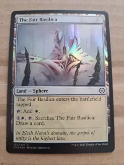 MTG The Fair Basilica Phyrexia: All Will Be One 252/271 Common FOIL - Image 1