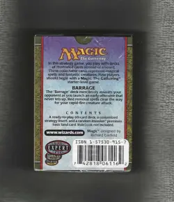 MTG Planeshift BARRAGE Deck--Factory Sealed--Plus BCW Deck Guards - Image 2