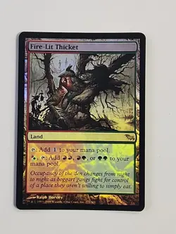 MTG Fire-Lit Thicket Shadowmoor Foil 271 English Magic the Gathering - Image 1