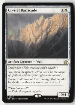MTG - Crystal Barricade R Foundations 7 LP-NM - Image 1