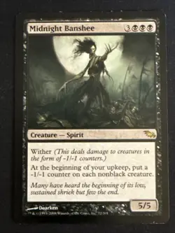 1x Midnight Banshee (72) Shadowmoor LP MTG Magic the Gathering x1 MKE - Image 1