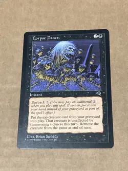 MTG Corpse Dance Tempest Regular Rare - Image 1