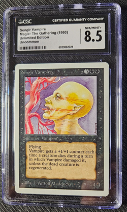 Unlimited - Sengir Vampire -MTG - Magic the Gathering - NM/MINT+ - CGC 8.5 - Image 1
