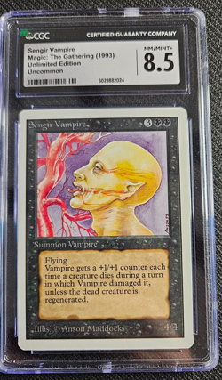 Unlimited - Sengir Vampire -MTG - Magic the Gathering - NM/MINT+ - CGC 8.5 - Image 2