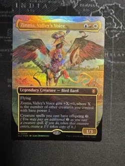 Zinnia, Valley's Voice Borderless Foil - BLC 0004 - NM - MTG Magic - Image 1