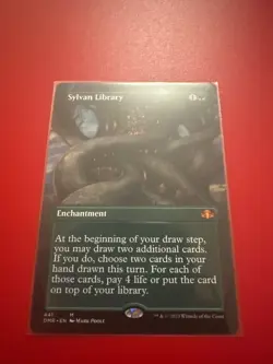 Sylvan Library (Borderless) Dominaria Remastered Regular - Image 1
