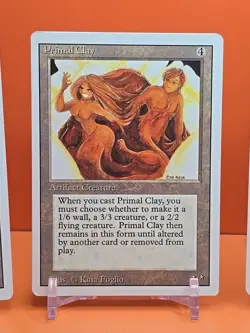 🟤🟤🟤 (4) 1994 Magic The Gathering PRIMAL CLAY REVISED 3RD EDITION PLAYED 🟤🟤 - Image 3