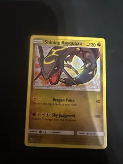 Pokemon TCG Shining Rayquaza Holo Rare Card Shining Legends 56/73 - Image 1