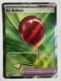 Pokemon TCG Mega Evolution Air Balloon 166/132 Secret Rare NM - Image 1