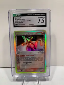 Pokemon Stamped Mewtwo (Delta Species) 12/113 Delta Species Reverse Holo CGC 7.5 - Image 1