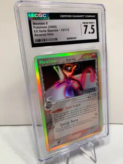 Pokemon Stamped Mewtwo (Delta Species) 12/113 Delta Species Reverse Holo CGC 7.5 - Image 3