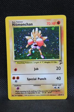 Pokemon 2000 Holo Base Set 2 Hitmonchan 8/130 english - Image 1