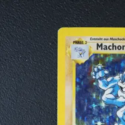 Machomei 1. Edition Pokemon Karte TCG WOTC 8/102 Rare Holo Base Basis-Set /Y75 - Image 3