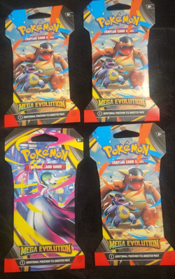 (LOT OF 4) Pokemon TCG Mega Evolution Each Art Set Sleeved Booster Packs NEW! - Image 1