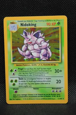 Pokemon Holo Base Set 1999 Nidoking 11/102 deutsch german - Image 1