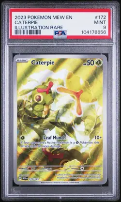 Pokemon Scarlet & Violet 151 Sv: Caterpie (172/165) Illustration Rare - PSA 9 - Image 1