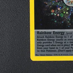 Rainbow Energy - Pokemon Karte TCG WOTC 17/82 Rare Holo Team Rocket /Y20 - Image 5