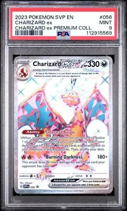2023 POKEMON SVP EN-SV BLACK STAR PROMO #056 CHARIZARD EX PSA 9 - Image 1