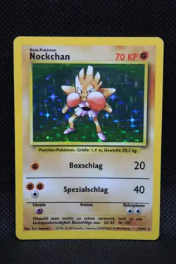 Pokemon Holo Base Set 1999 Nockchan 7/102 deutsch german - Image 1
