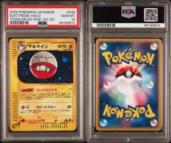 Electrode Pokemon 2002 Holo E2 Town on No Map 1st ED Japanese 036/092 PSA 10 - Image 2