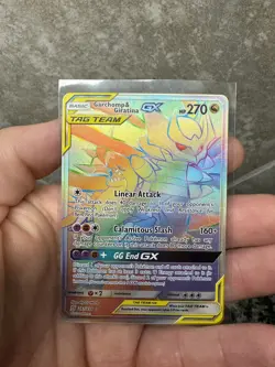 Pokemon TCG Garchomp & Giratina GX (Secret) #247/236 SM - Unified Minds NM ZW1 - Image 1