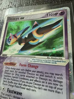 Deoxys EX (Speed Forme) 93/106 Holo Pokemon Card LP - Image 4
