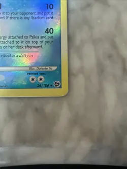 Pokemon Palkia TCG Card 26/106 Platinum Stamped Reverse Holo - Image 4