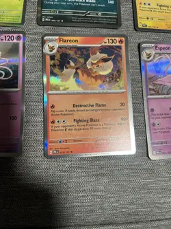 Pokemon Prismatic Evolution Eevee Holo Card Set 8 Cards NM Condition - Image 3