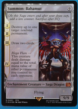 Summon: Bahamut FOIL Final Fantasy NM Mythic Rare MTG CARD (ID# 504567) ABUGames - Image 1