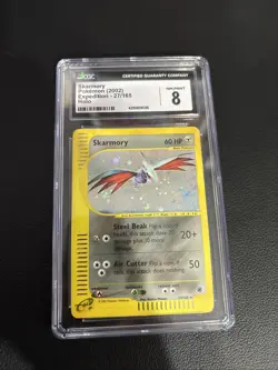 Skarmory 027/165 Expedition Base Set Holo Card CGC 8 NM/Mint - Image 1